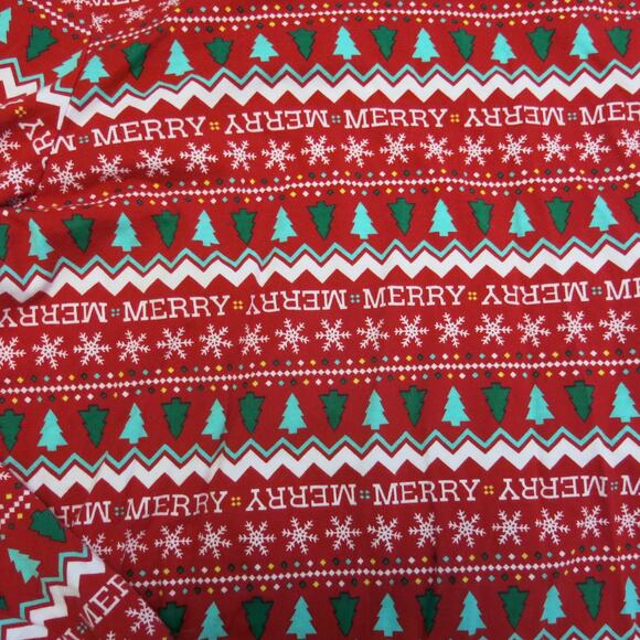 Holiday Lane Christmas Top Size L Women Long Sleeve Merry Snowflakes Loungewear - Picture 2 of 6